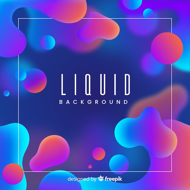 Free Vector colorful gradient liquid background