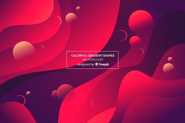 Free Vector colorful gradient shapes background