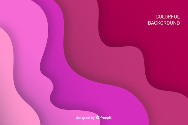 Colorful gradient shapes background