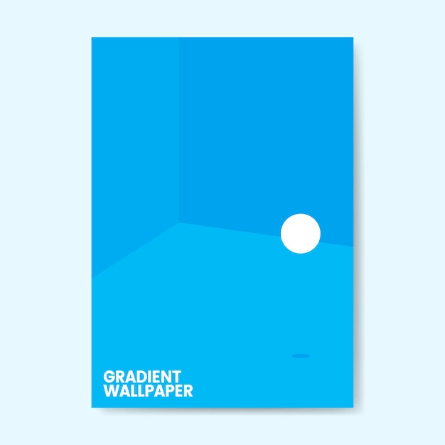 Colorful gradient wallpaper template design