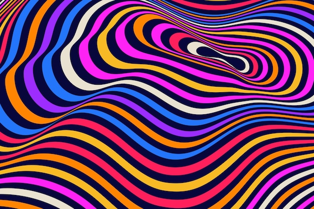 Colorful  groovy  hand drawn background