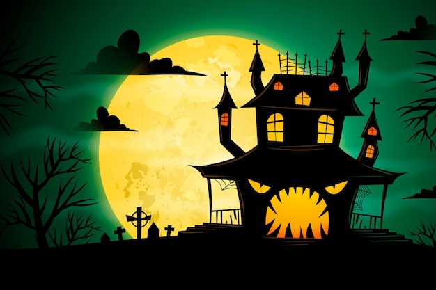 Colorful halloween design background