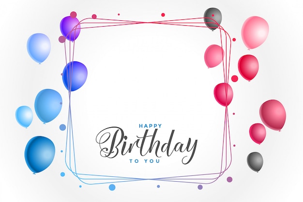 Colorful happy birthday background