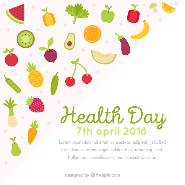 Colorful healthy food background