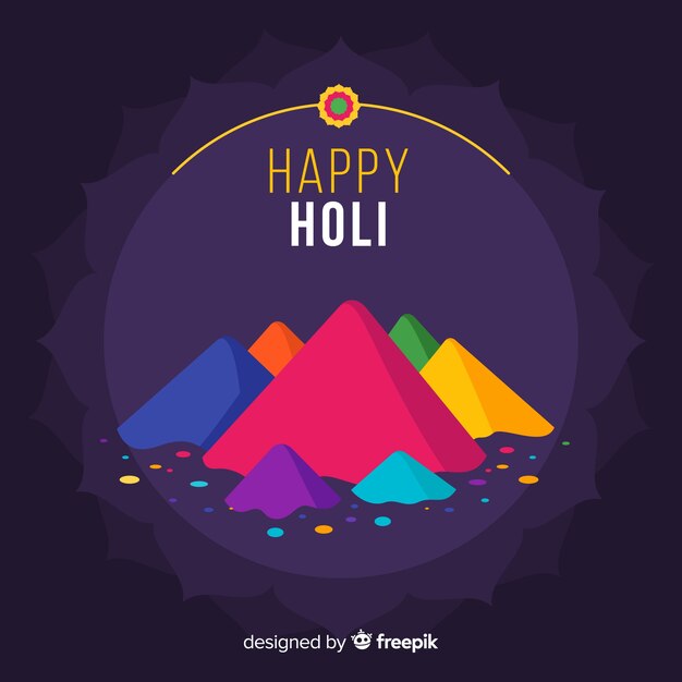 Colorful holi festival gulal background