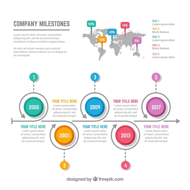 Colorful infographic design