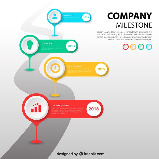 Colorful infographic template