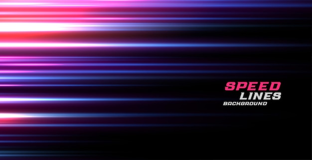 Colorful light effect speed lines motion background