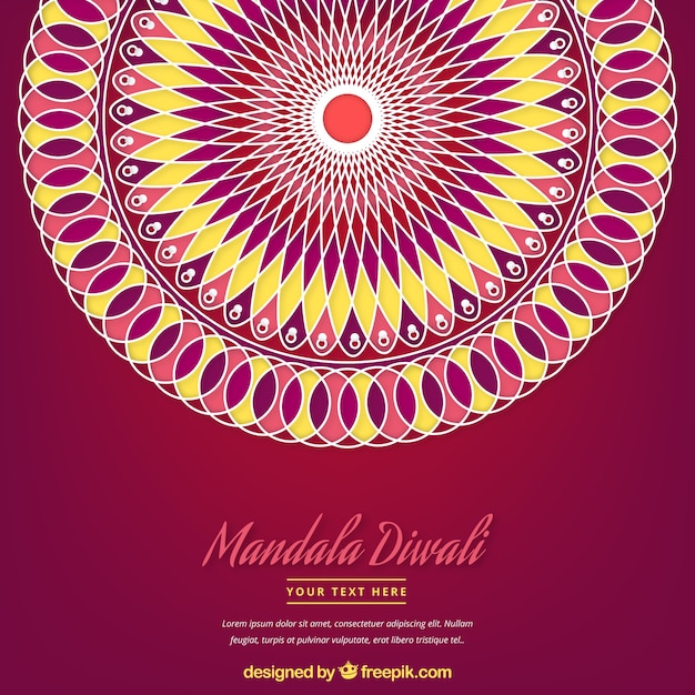 Colorful mandala background