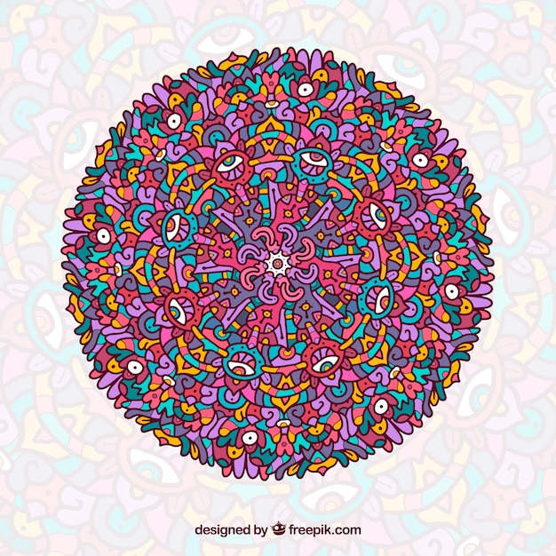 Colorful mandala background