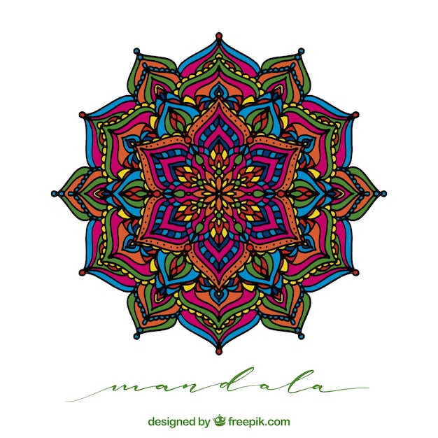 Colorful mandala background