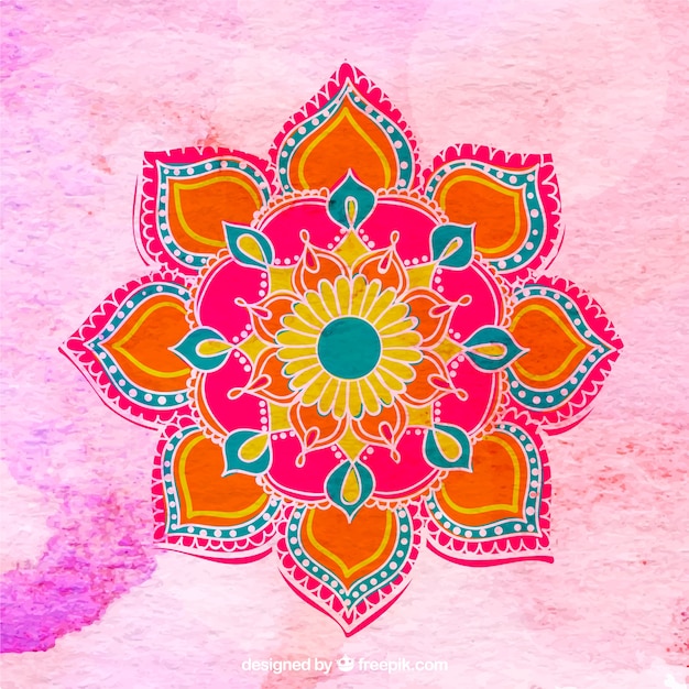 Free Vector colorful mandala background