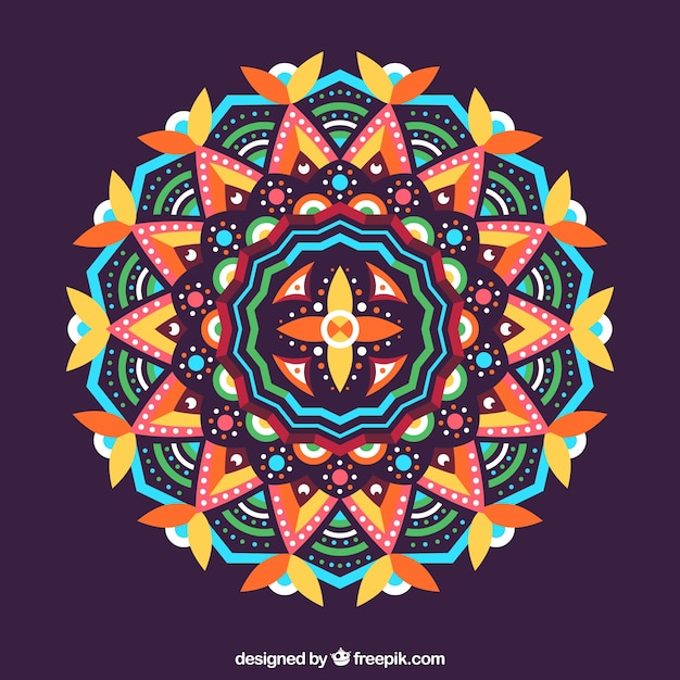 Free Vector colorful mandala background