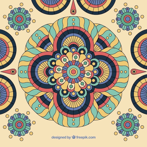 Colorful mandala background