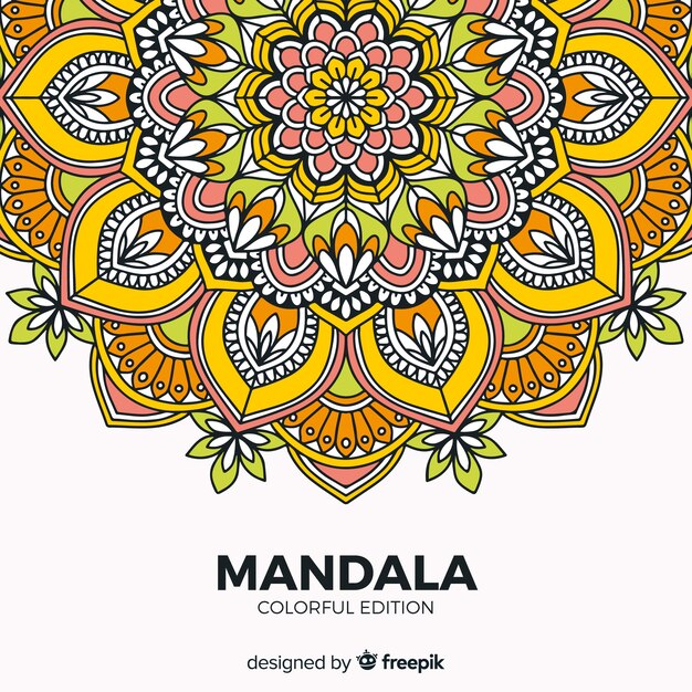 Colorful mandala background