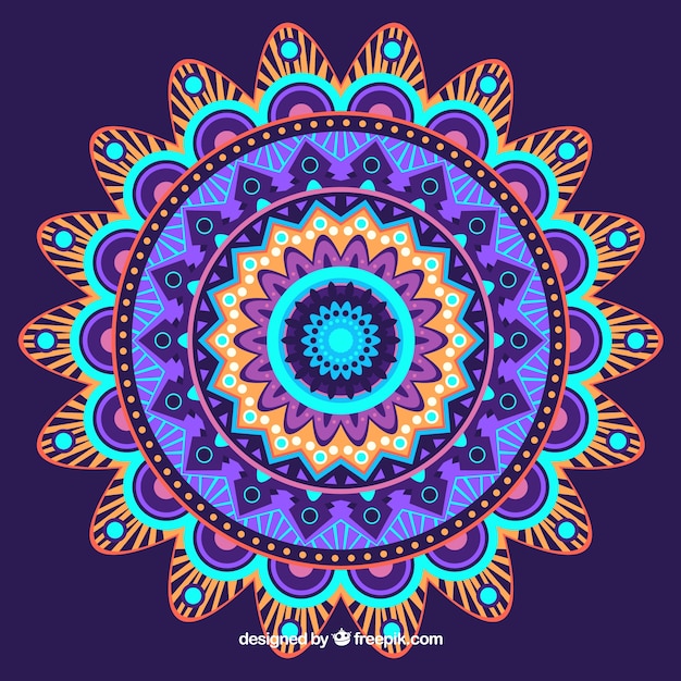 Colorful mandala background