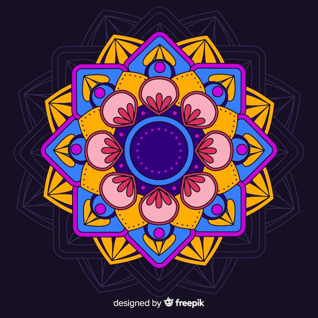 Colorful mandala background