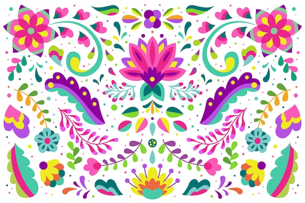 Colorful mexican background