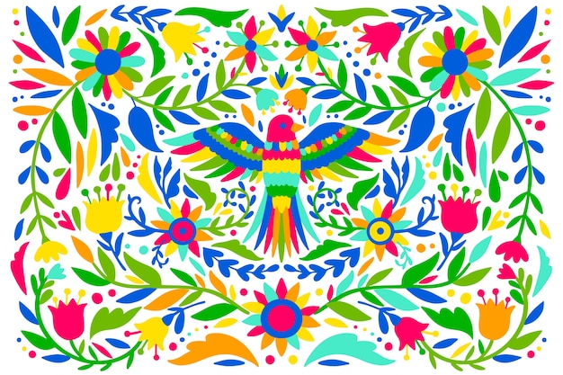 Colorful mexican background