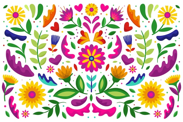 Colorful mexican background