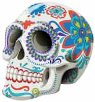 Free vector colorful mexican sugar skull