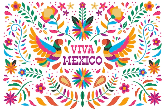 Colorful mexican wallpaper