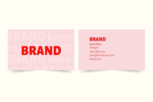 Free Vector colorful minimal business card template