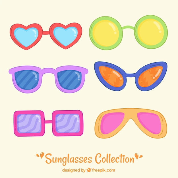 Colorful and modern sunglasses collection