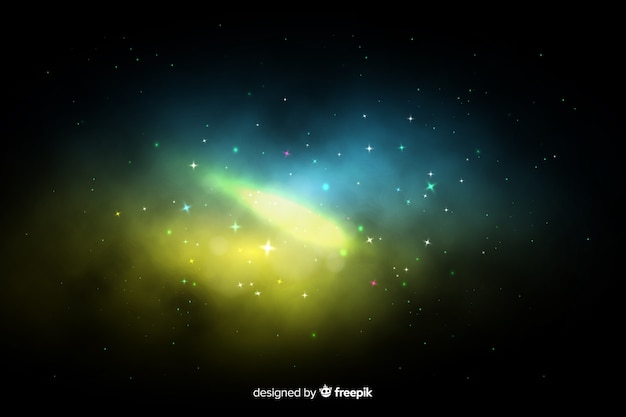 Colorful nebula galaxy background