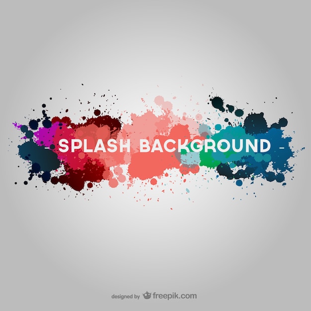 Free vector colorful paint splash background