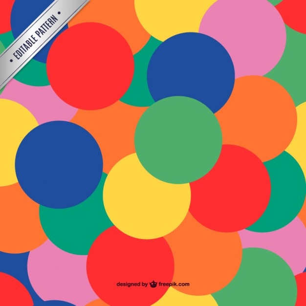 Free Vector colorful pattern seamless circles design