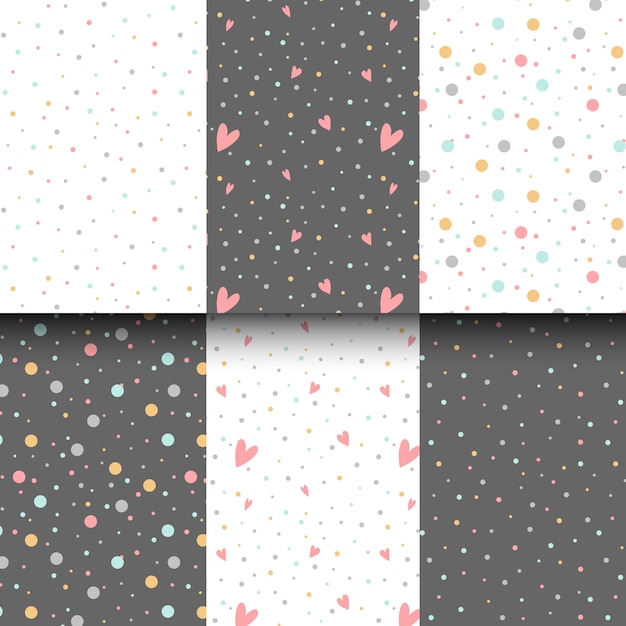 Free Vector colorful polka dots design vector