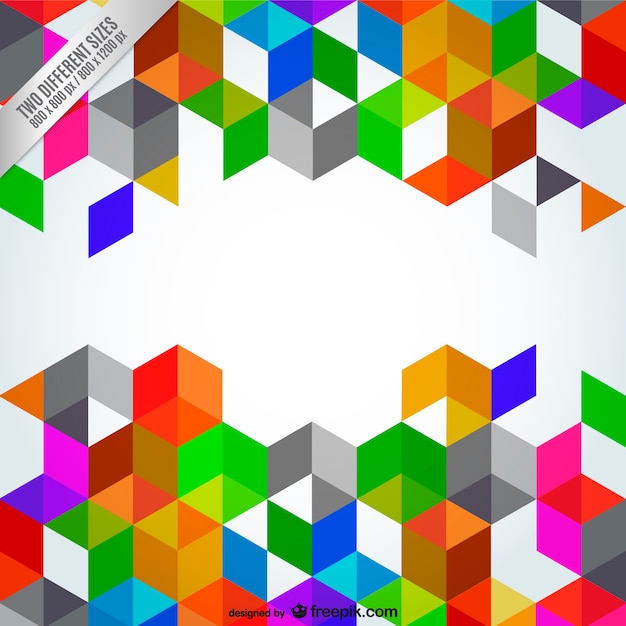 Colorful polygonal background