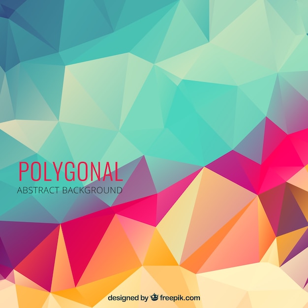 Colorful polygonal background