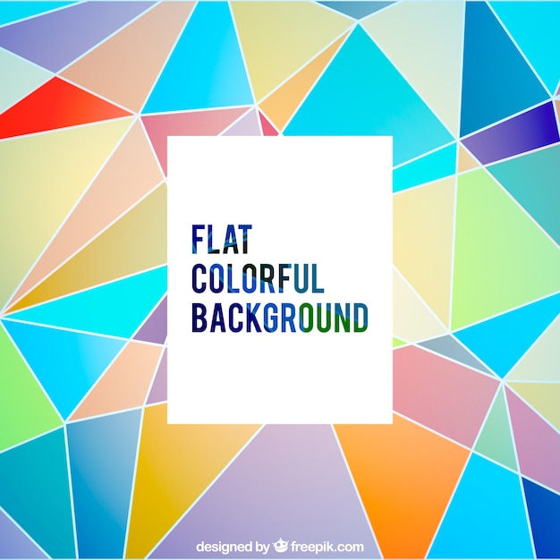 Colorful polygonal background