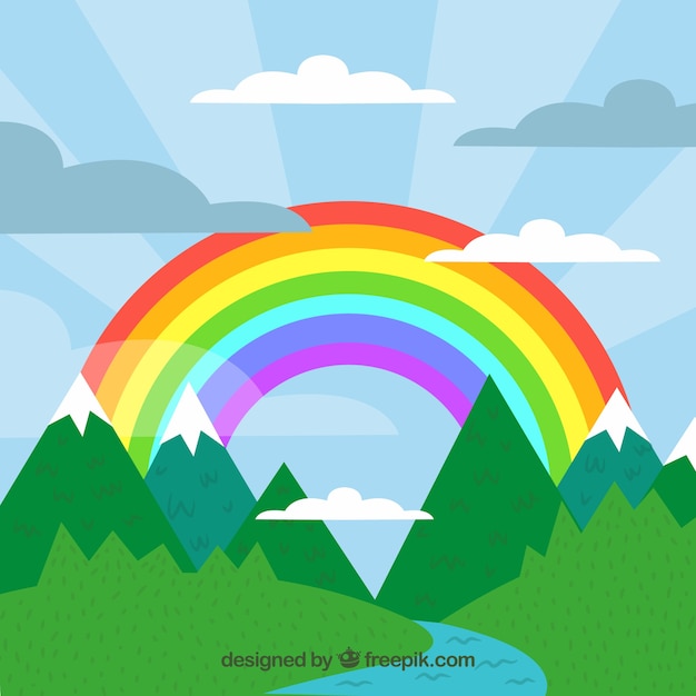 Colorful rainbow background