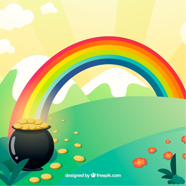 Colorful rainbow background