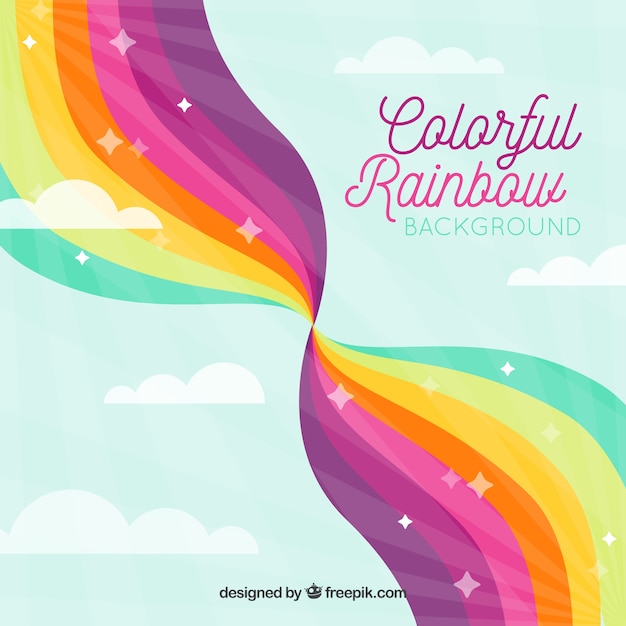 Colorful rainbow background