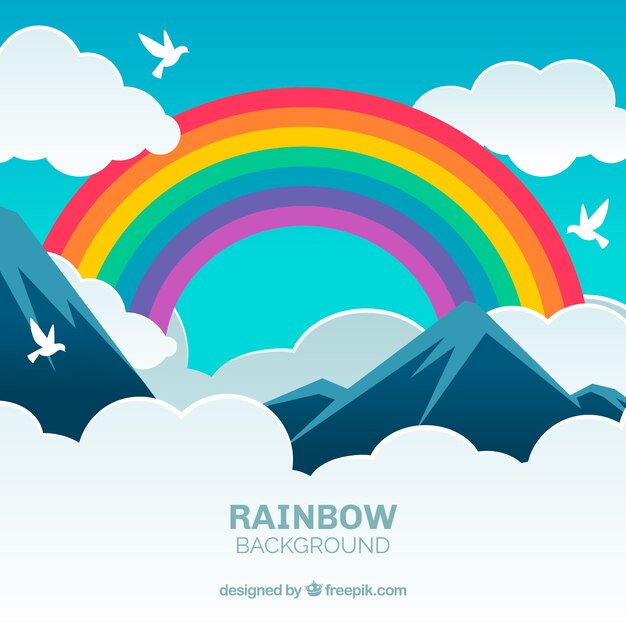 Colorful rainbow background