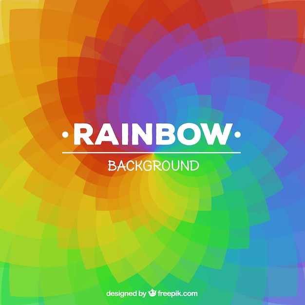 Free vector colorful rainbow background