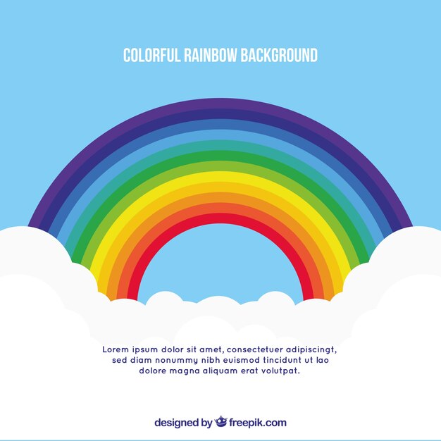 Colorful rainbow background