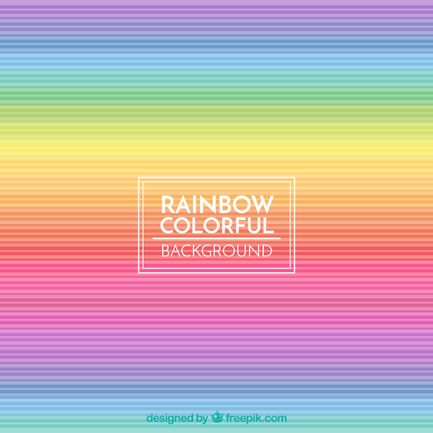 Free vector colorful rainbow background