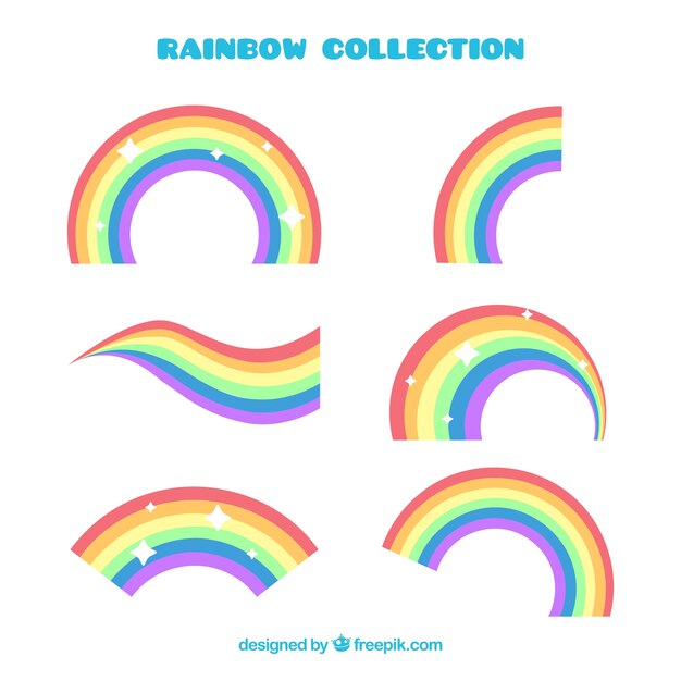 Colorful rainbow set 