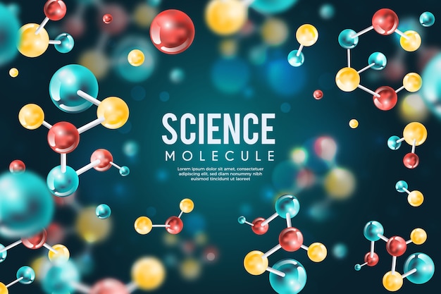 Free Vector colorful realistic science background