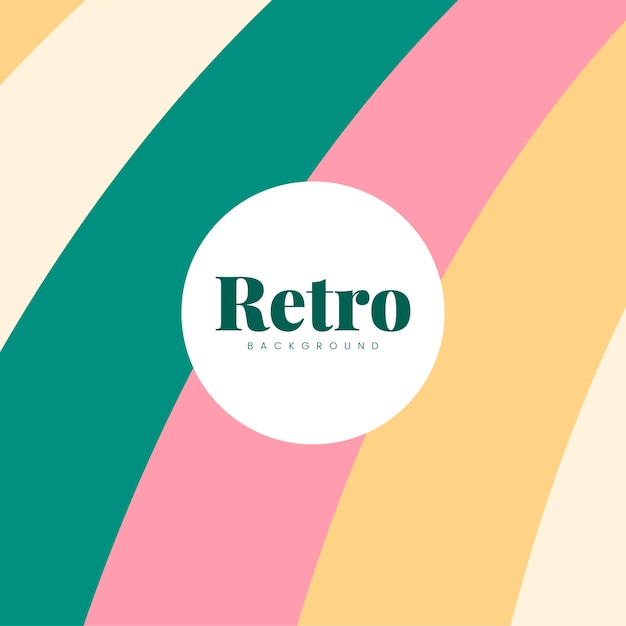 Free Vector colorful retro print background design