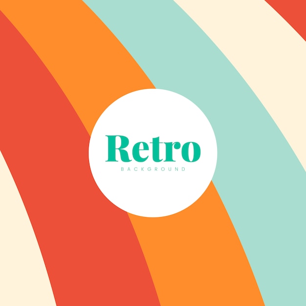 Free Vector colorful retro print background design