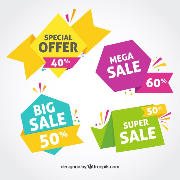 Colorful sales banner