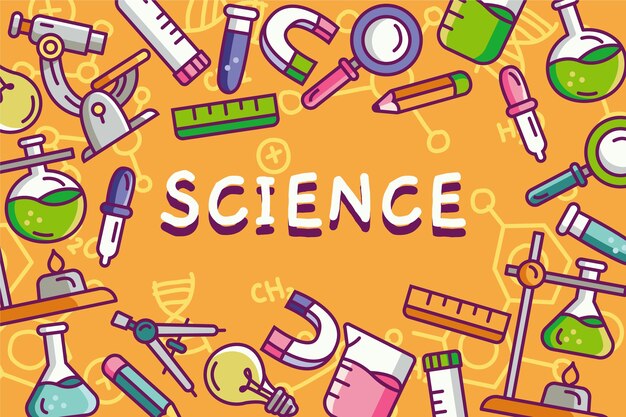 Colorful science education background