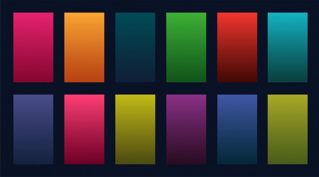 colorful set of gradients design