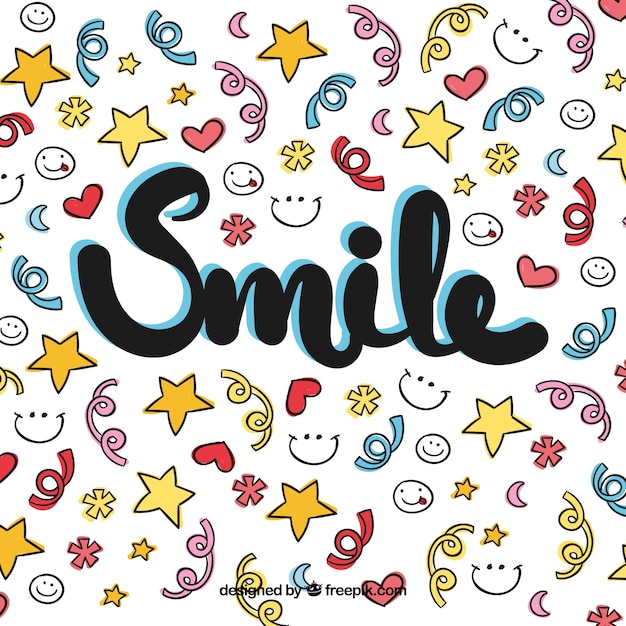 Free vector colorful smile background